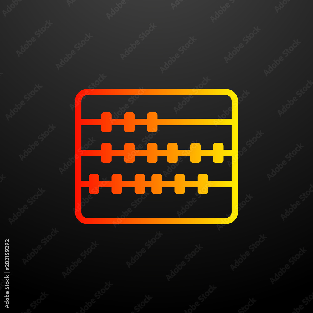 Poster scores nolan icon. elements of science set. simple icon for websites, web design, mobile app, info g