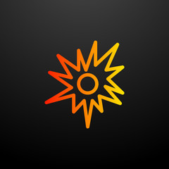 the sun nolan icon. Elements of science set. Simple icon for websites, web design, mobile app, info graphics