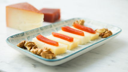 Membrillo con queso.