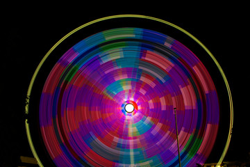 Fototapeta premium Big funfair ride spinning