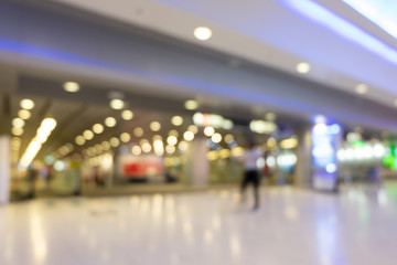 Blur light bokeh airport station background, blurred background concept