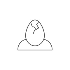Prehistoric eggs icon. Element of prehistoric line icon