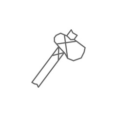 Prehistoric axe icon. Element of prehistoric line icon
