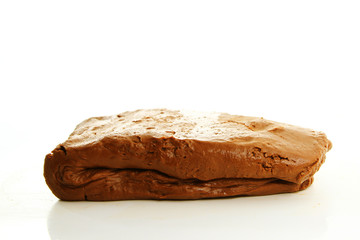 close up of chocolate texture
