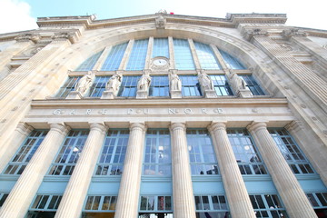 Gare du Nord train station Paris France