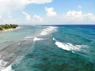 beautiful waves from the sea ocean