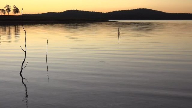 Cormorant Bay in Lake Wivenhoe, Queensland, apart of Wivenhoe Dam.