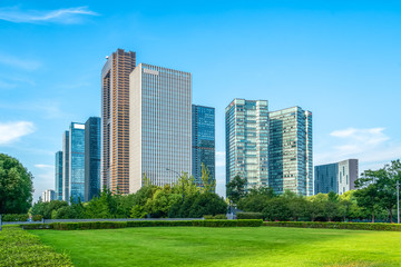 Modern Architecture of Urban Skyline..