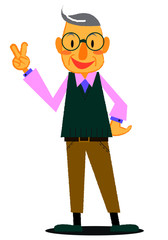 シニア男性　満足