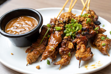 Chicken Satay with Peanut Sauce