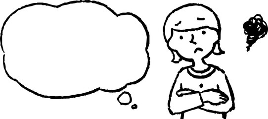 Upper body of woman wearing a dress face and pose with Speech Balloon