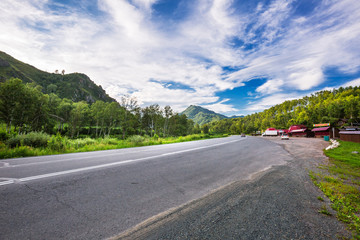 Chui tract in the mountains. Altai Republic, Russia