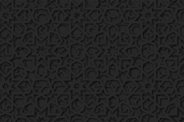 Arabic pattern background. Islamic ornament vector.