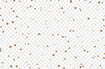 Balls, spheres on a transparent background. vector illustration