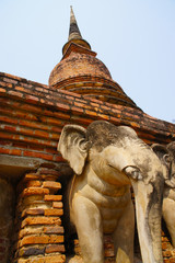 Fototapeta premium Sukhothai old town, beautiful, travel to Sukhothai, Thailand