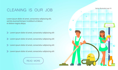 Cleaning is our job web design