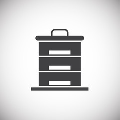 Beekeeping related icon on background for graphic and web design. Simple illustration. Internet concept symbol for website button or mobile app.