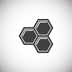 Beekeeping related icon on background for graphic and web design. Simple illustration. Internet concept symbol for website button or mobile app.