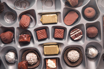 Box of delicious chocolate.