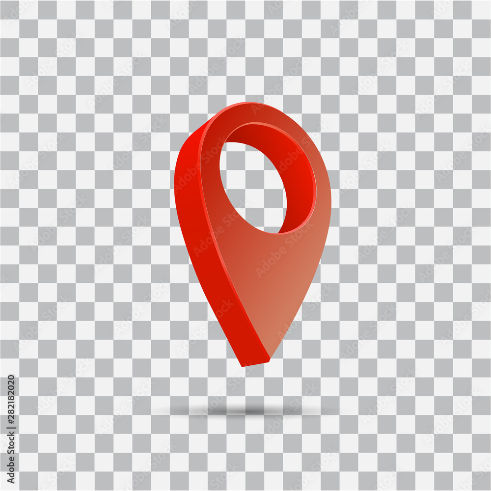 Aufkleber set map pointer 3d pin location symbols vector