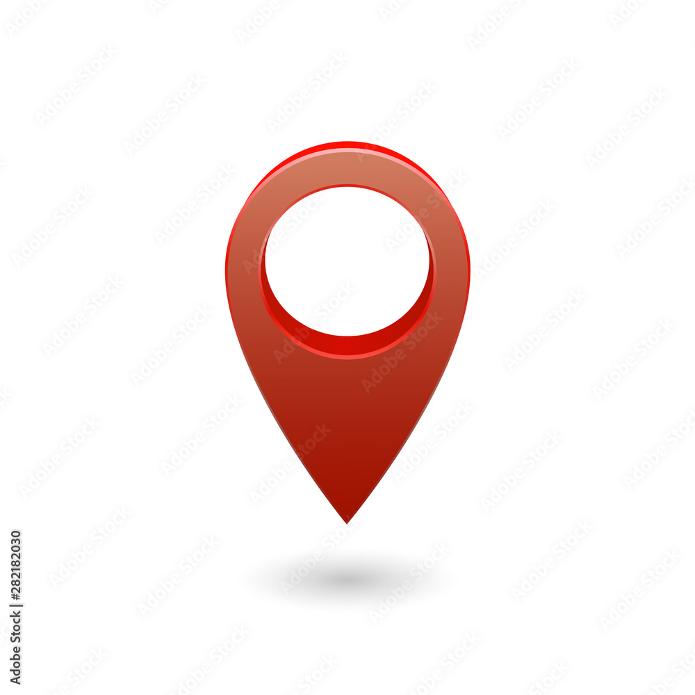 Aufkleber set map pointer 3d pin location symbols vector