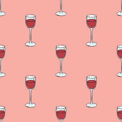 Wine Seamless Pattern
