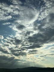 Obraz premium blue sky with clouds
