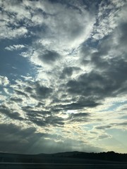 blue sky with clouds