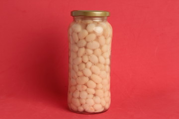 jar of dried dried beans