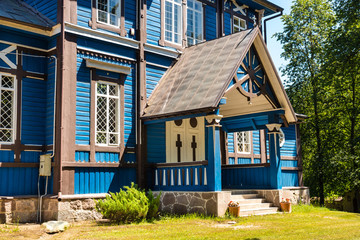Fototapeta na wymiar Orthodox church in Puchly village, north eastern Poland