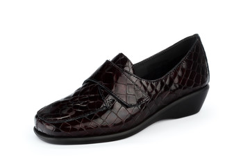 Fashionable women shoes isolated on white background