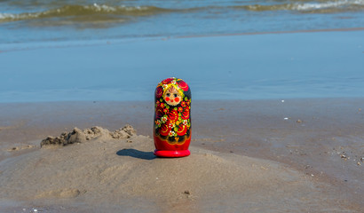 Russian Nesting Doll on a Beach in Latvia