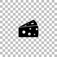 Cheese icon flat