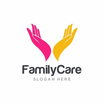hand care logo template. Hand care vector icon illustration