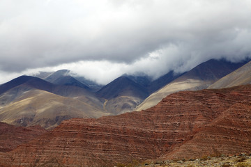 Fototapeta na wymiar Landscape along the Calchaqui Valley, Argentina