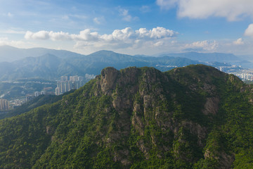 Naklejka premium Lion Rock in Hong Kong