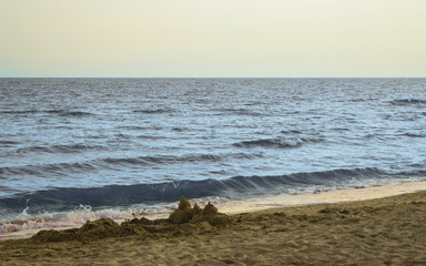 sand castle by the sea