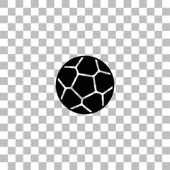 Soccer ball icon flat