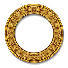 frame gold color with shadow