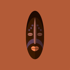 Vector illustration african ethnic mask
