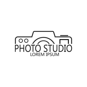 Vector illustration of a photo studio logo