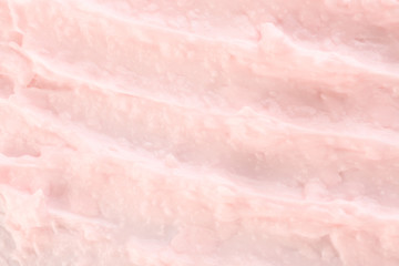 Texture of natural cream, closeup