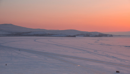 Lake Baikal in winter
