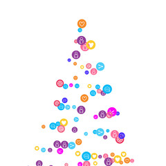 Social media marketing, Communication concept.