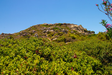 Beautiful landscape on the island of Rhodes, Greece