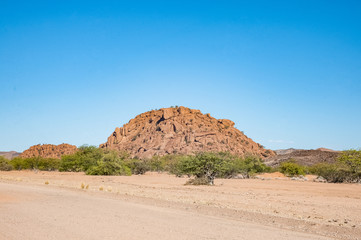The African mountain in Namibia