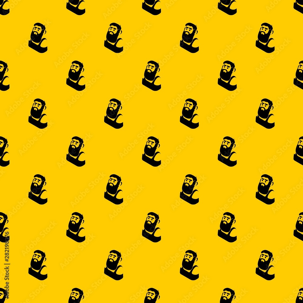 Aufkleber blacksmith pattern seamless vector repeat geometric yellow for any design