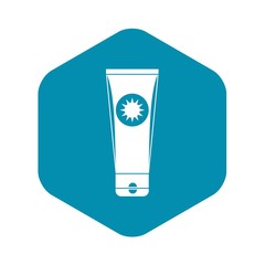 Sunscreen icon. Simple illustration of sunscreen vector icon for web