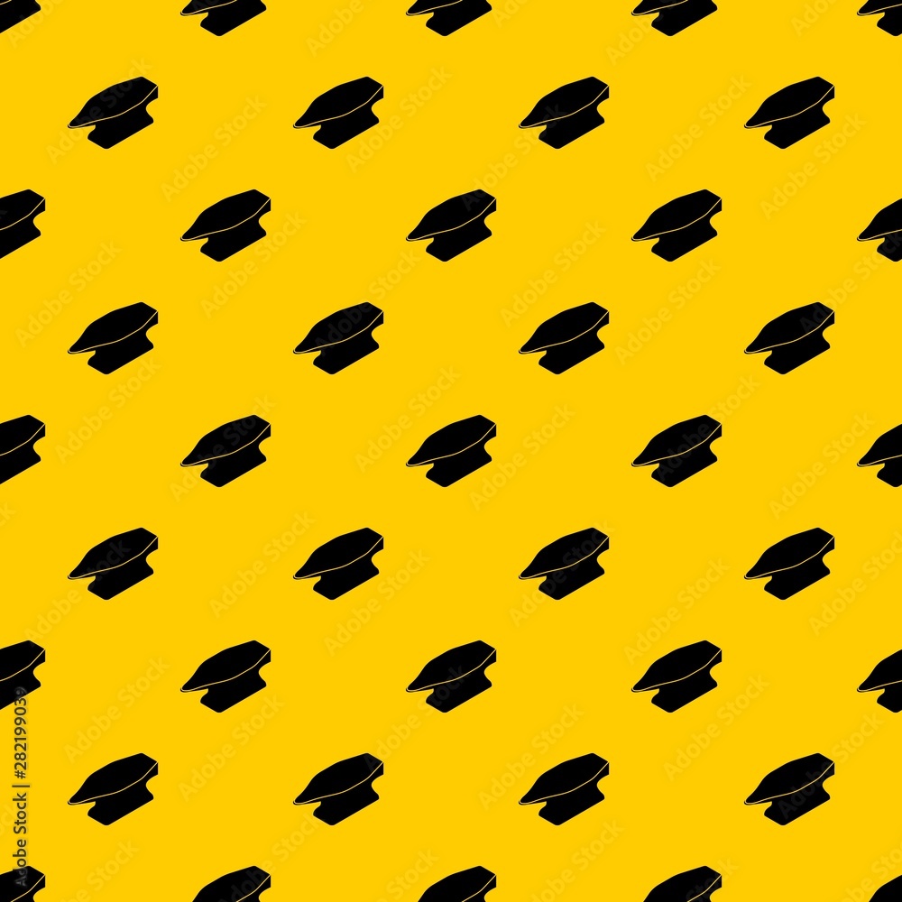 Poster anvil pattern seamless vector repeat geometric yellow for any design