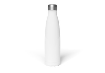 Isothermal sport bottle isolated on white mockup 3D rendering